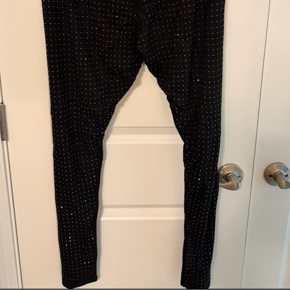 Vocal Black Rhinestone Leggings 3X - Picture 2 of 6